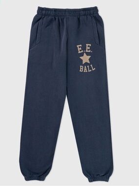 Eric Emanuel Navy E.E. Ball Logo Sweatpants